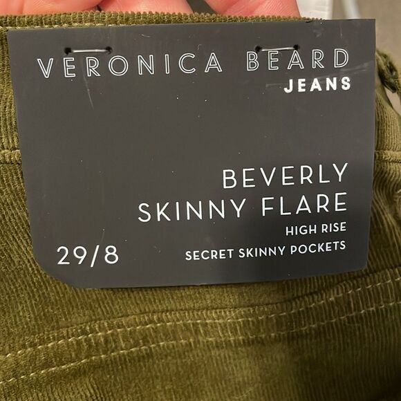 Veronica Beard Beverly Skinny Flare High Rise Pants 29 - Picture 3 of 5